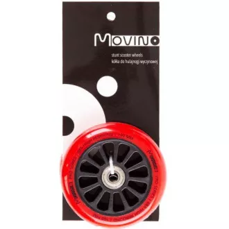 Náhradné MOVINO kolieska na freestyle kolobežku 100mm, PP, 2 ks, Červená
