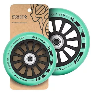 Náhradné MOVINO kolieska na freestyle kolobežku 100mm, PP, 2 ks, Mint Náhradné MOVINO kolieska na freestyle kolobežku 100mm, PP, 2 ks, Mint