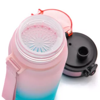 Tritánová športová fľaša MTR, 350ml, ružovo-modrá