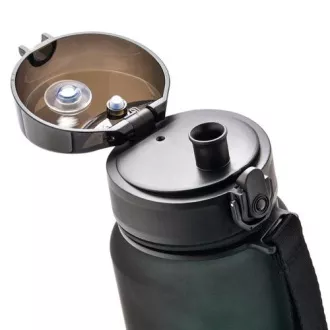 Tritánová športová fľaša MTR, 1000 ml, Čierno-zelená