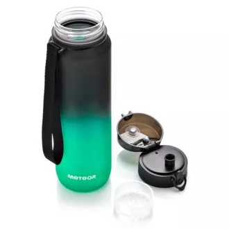 Tritánová športová fľaša MTR, 1000 ml, Čierno-zelená