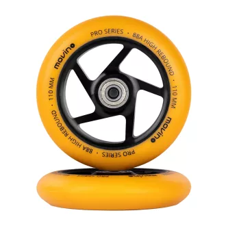 Náhradné kolieska do freestyle kolobežky MOVINO SLAVE, 110mm, hliník, Oranžová