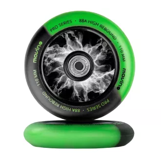 Náhradné kolieska na freestyle kolobežku MOVINO Maniac, 110 mm, Nylon, 2 ks, Modrá