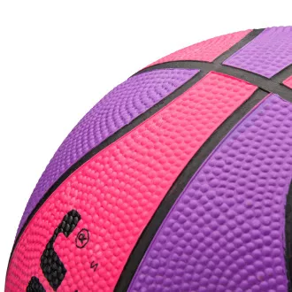 Basketbalová lopta MTR LAYUP vel.1, ružovo-fialová