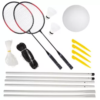 ENERO Súprava na bedminton a volejbal 6v1