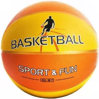 Basketbalová lopta, veľkosť 7, žlto-oranžová