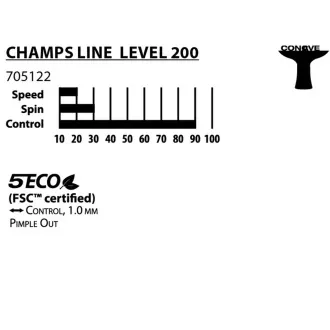 DONIC Raketa na stolný tenis CHAMPS LINE 200 FSC