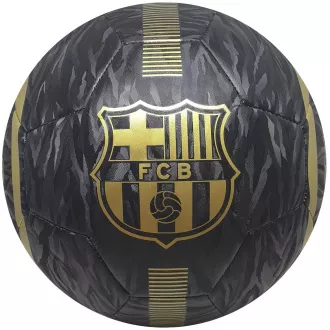 Futbalová lopta FC Barcelona veľ. 5, čierno-zlatý