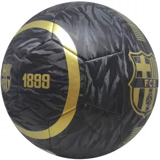 Futbalová lopta FC Barcelona veľ. 5, čierno-zlatý