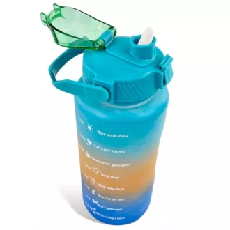 Motivačná športová fľaša 2l, mix farieb