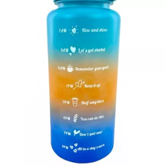 Motivačná športová fľaša 2l, mix farieb