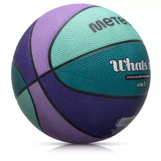 Basketbalová lopta MTR WHATS UP, veľ. 3, fialovo-modrý