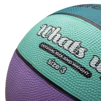 Basketbalová lopta MTR WHATS UP, veľ. 3, fialovo-modrý