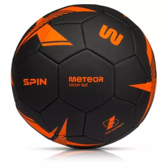 Futbalová lopta MTR SPIN, veľ. 5, čierno-oranžový Futbalová lopta MTR SPIN, veľ. 5, čierno-oranžový