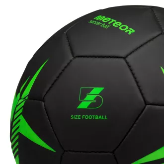Futbalová lopta MTR SPIN, veľ. 5, čierno-zelený Futbalová lopta MTR SPIN, veľ. 5, čierno-zelený