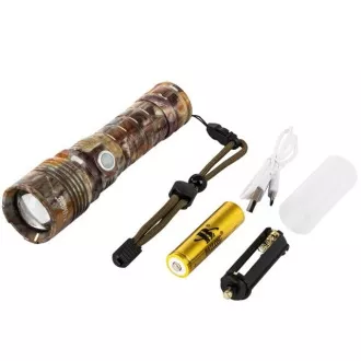 Taktické svetlo Bailong ZOOM CREE LED, camo Taktické svetlo Bailong ZOOM CREE LED, camo