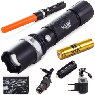 Baterka Bailong BL-8626, LED typu CREE XPE + výstražná násada Baterka Bailong BL-8626, LED typu CREE XPE + výstražná násada
