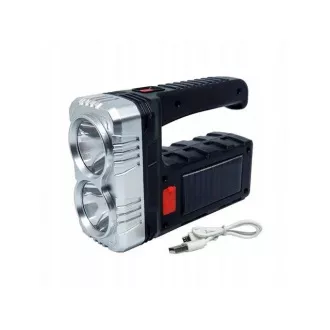 AKU Svietidlo LED CREE XM-L T6 + solárne napájanie AKU Svietidlo LED CREE XM-L T6 + solárne napájanie