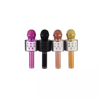 Karaoke bluetooth mikrofón s reproduktorom, Strieborná