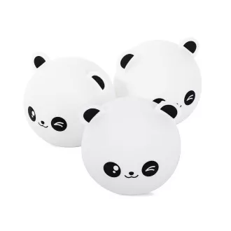 Detská nočná LED lampička PANDA RGB