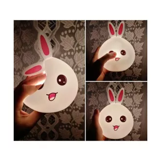 Detská nočná LED lampička ZAJAČIK + RGB ovládač