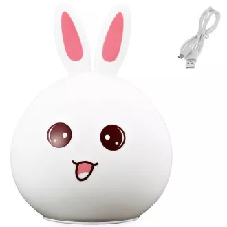 Detská nočná LED lampička ZAJAČIK + USB kábel