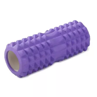 Masážny fitness valec ROLLER YOGA 32x13cm, Fialová