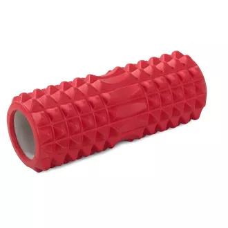 Masážny fitness valec ROLLER YOGA 32x13cm, Fialová