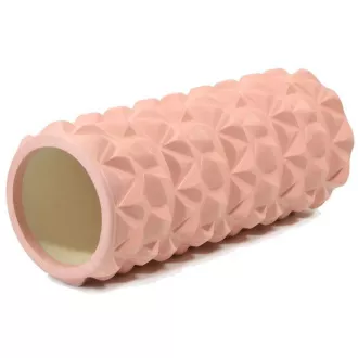 Fitness masážny valec ENERO FIT 33x14cm, Svetlo ružová