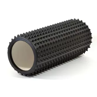 Fitness masážny valec malými hrotmi ENERO FIT 33x14cm, čierna