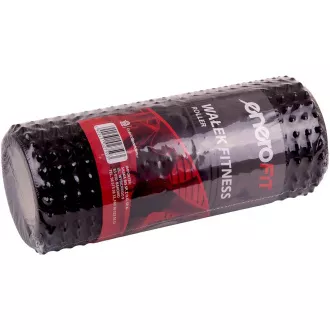 Fitness masážny valec malými hrotmi ENERO FIT 33x14cm, čierna