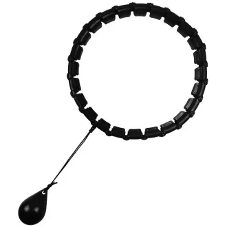 Masážna Hula Hop ENERO FIT so závažím, 115 cm, čierny