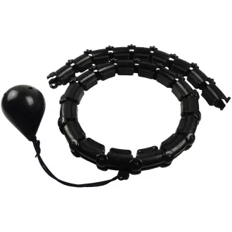 Masážna Hula Hop ENERO FIT so závažím, 115 cm, čierny