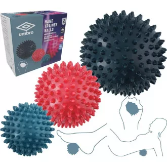 UMBRO Guličky s hrotmi na masáž, 3ks