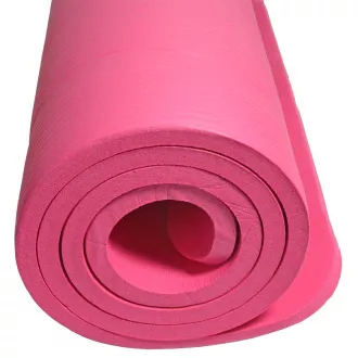 Protišmyková fitness podložka na cvičenie, 1,5cm, Ružová