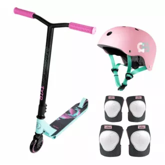 Výhodný freestyle set s chráničmi MOVINO TYRO MINT-PINK Výhodný freestyle set s chráničmi MOVINO TYRO MINT-PINK