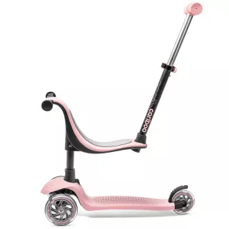 Detská trojkolesová kolobežka Cariboo Twist 3v1 s LED kolieskami, ružová Detská trojkolesová kolobežka Cariboo Twist 3v1 s LED kolieskami, ružová