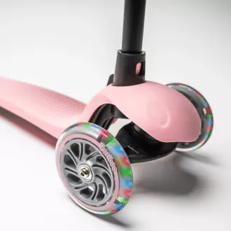 Detská trojkolesová kolobežka Cariboo Twist 3v1 s LED kolieskami, ružová Detská trojkolesová kolobežka Cariboo Twist 3v1 s LED kolieskami, ružová