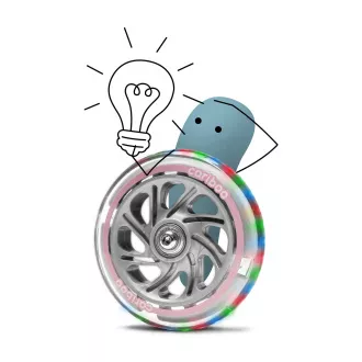 Detská trojkolesová kolobežka Cariboo Twist 3v1 s LED kolieskami, ružová Detská trojkolesová kolobežka Cariboo Twist 3v1 s LED kolieskami, ružová