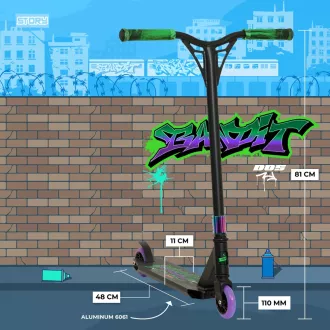 Freestyle kolobežka Story Bandit DOS Stunt, Graffiti
