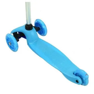 Kolobežka trojkolesová MINI SCOOTER so svietiacimi kolieskami, modrá - Rozbalené Kolobežka trojkolesová MINI SCOOTER so svietiacimi kolieskami, modrá - Rozbalené