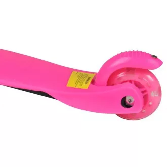 Kolobežka trojkolesová MINI SCOOTER so svietiacimi kolieskami, ružová