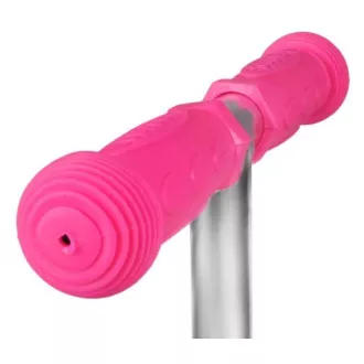 Kolobežka trojkolesová MINI SCOOTER so svietiacimi kolieskami, ružová