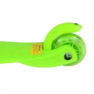 Kolobežka trojkolesová MINI SCOOTER so svietiacimi kolieskami, zelená