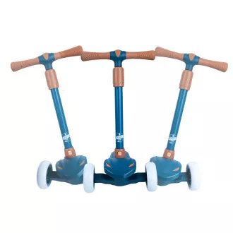 Detská trojkolesová kolobežka Story Mini Friends s LED kolieskami scooter, modrá Detská trojkolesová kolobežka Story Mini Friends s LED kolieskami scooter, modrá