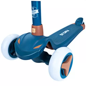 Detská trojkolesová kolobežka Story Mini Friends s LED kolieskami scooter, modrá Detská trojkolesová kolobežka Story Mini Friends s LED kolieskami scooter, modrá