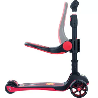 Detská trojkolesová kolobežka Story 2v1 Deluxe so svietiacimi kolieskami mini scooter, čierno-červená Detská trojkolesová kolobežka Story 2v1 Deluxe so svietiacimi kolieskami mini scooter, čierno-červená