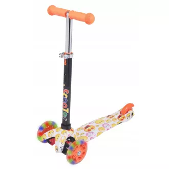 Kolobežka trojkolesová MINI SCOOTER so svietiacimi kolieskami, EMOJI Kolobežka trojkolesová MINI SCOOTER so svietiacimi kolieskami, EMOJI