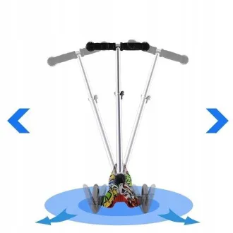 Kolobežka trojkolesová MINI SCOOTER so svietiacimi kolieskami, EMOJI - Rozbalené