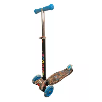 Kolobežka trojkolesová MAXI SCOOTER so svietiacimi kolieskami, BLUE DRAGON Kolobežka trojkolesová MAXI SCOOTER so svietiacimi kolieskami, BLUE DRAGON